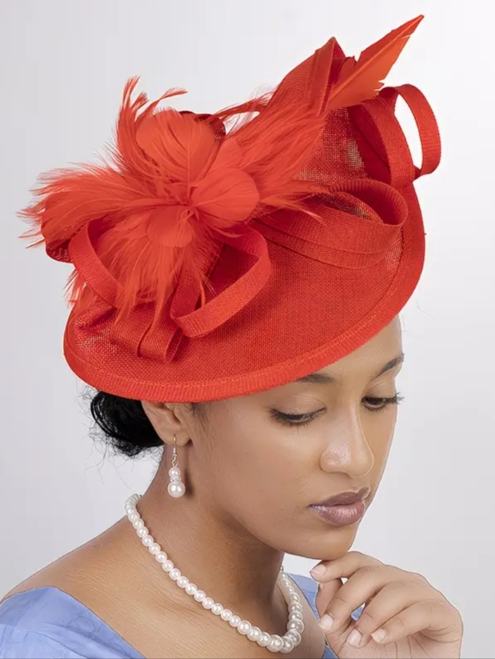 NEW! Cherry Red Kentucky Derby Hat